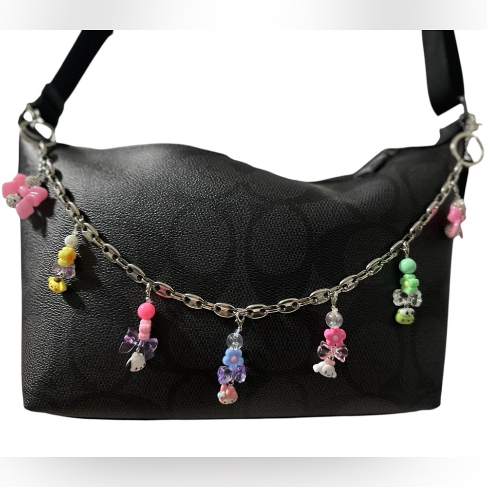 Handmade Cute Bag Charm | Beaded Kawaii Chain Accessory | Custom Style